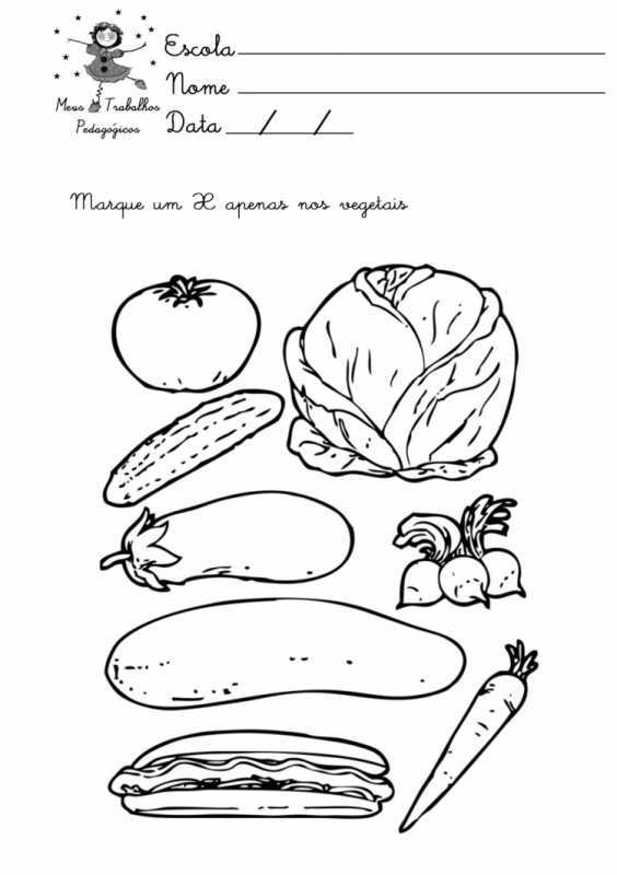 Раскраски овощей и фруктов