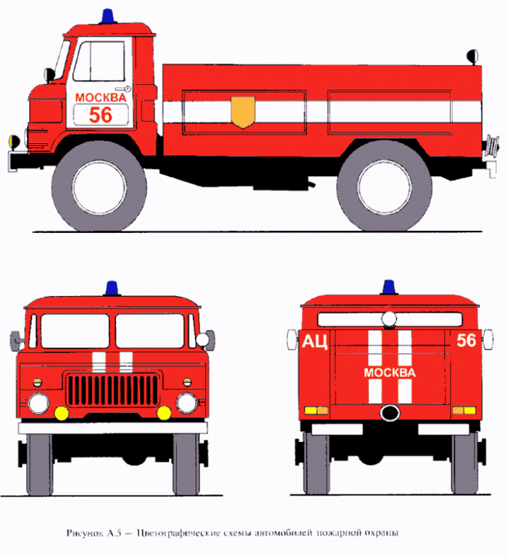 Пожарная машина раскраска для малышей