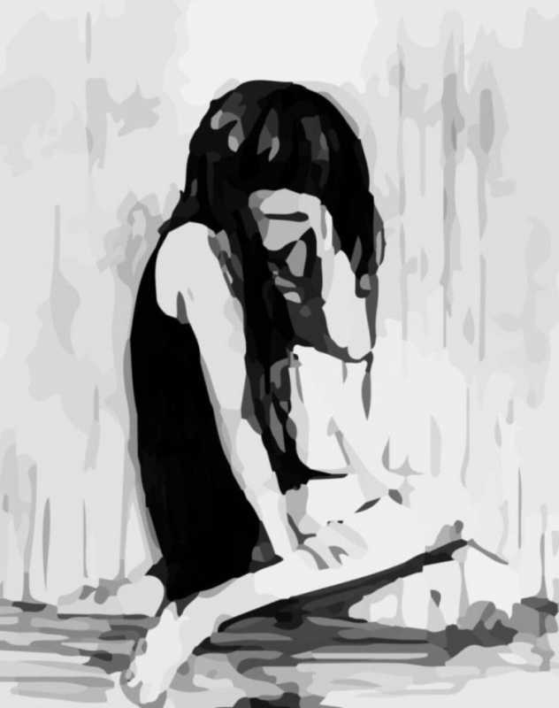 Красивый рисунок аниме для срисовки с каре