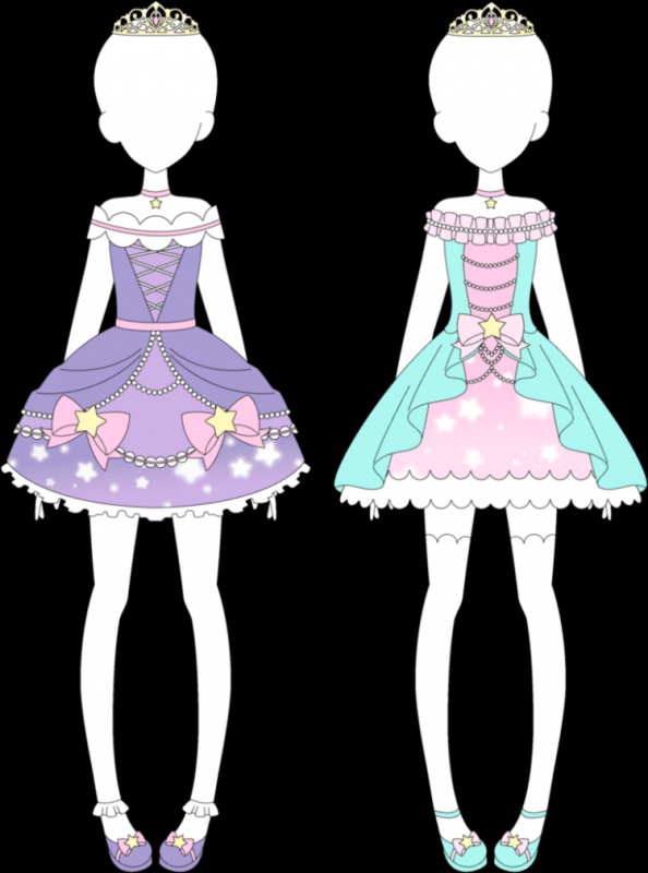 Наряды нарисованные