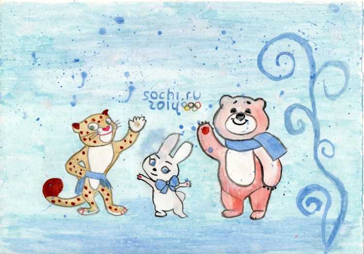 Талисман Олимпийских игр рисунок