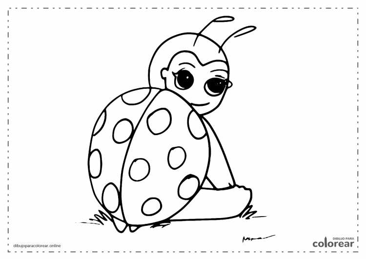 Раскраски Божьи коровки для детей 4-5 лет