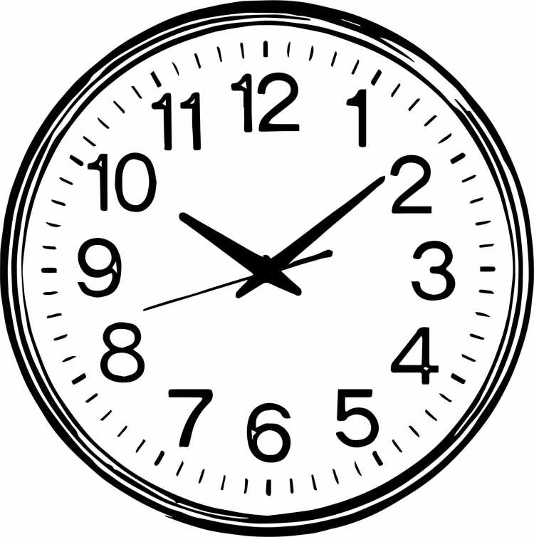 Раскраски часов для девочек