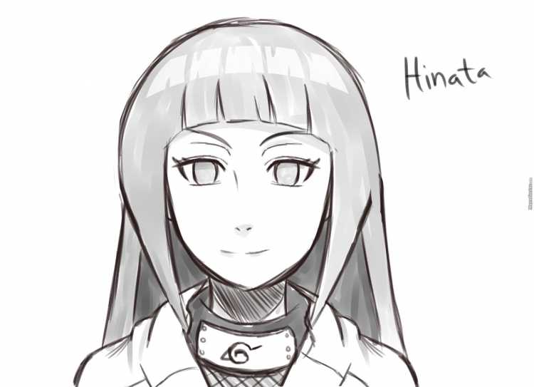 Хината Хьюга скетчи