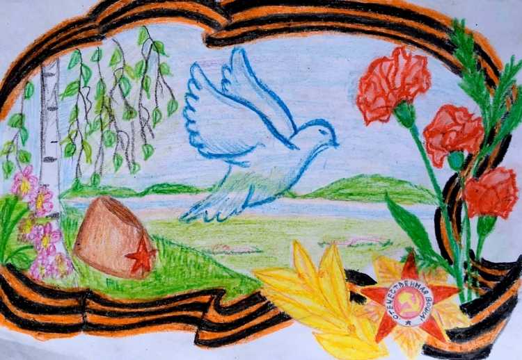 Война победа память рисунки