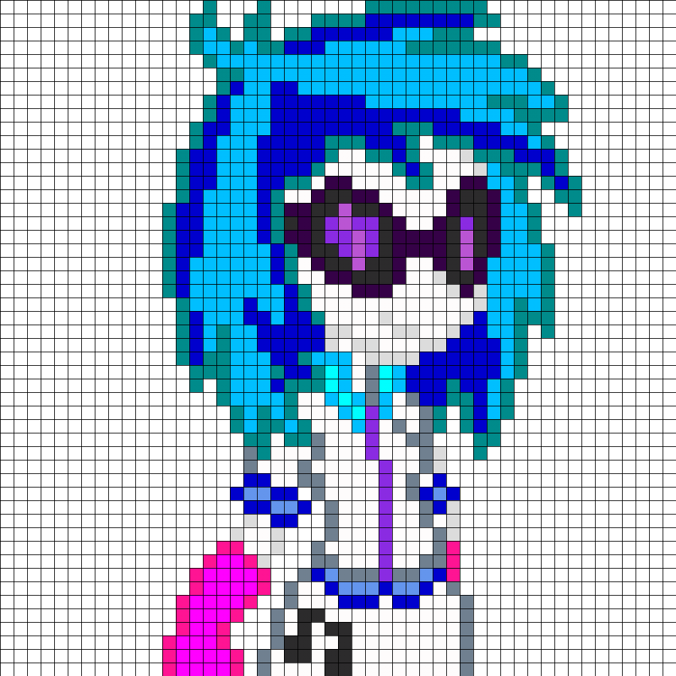 Рисунки по клеточкам девочки