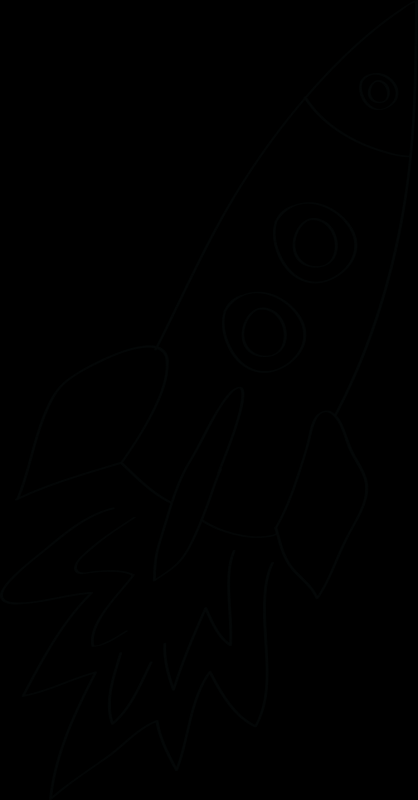 Макет ракеты для рисования