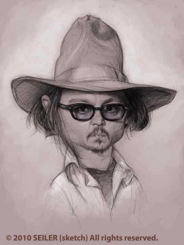 Джонни Депп скетч