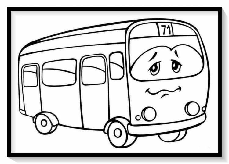 Раскраска автобус