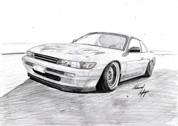 Toyota Supra drawing