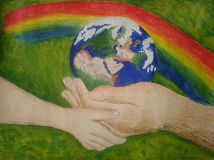 Рисование на тему мир