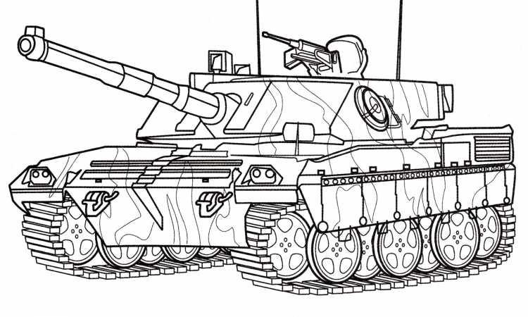 Раскраска для мальчиков. Танки