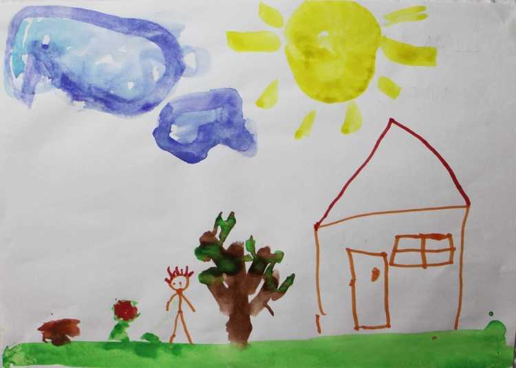 Детские рисунки на тему мой родной край