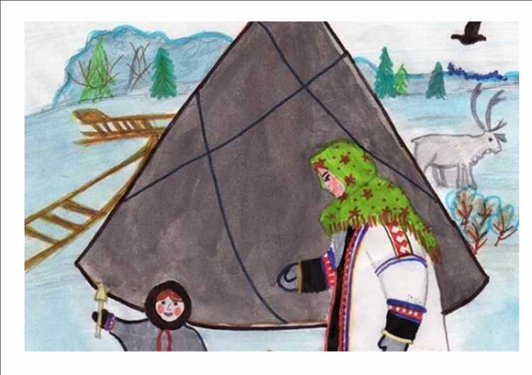 Север рисунок