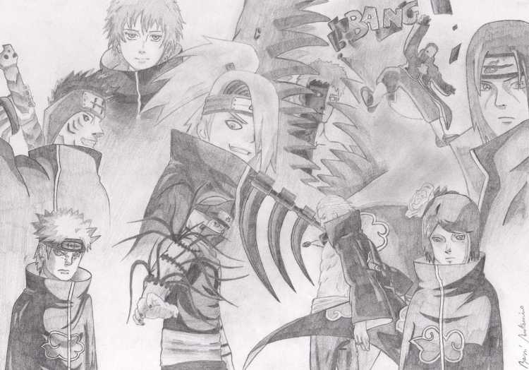 Акацуки для срисовки