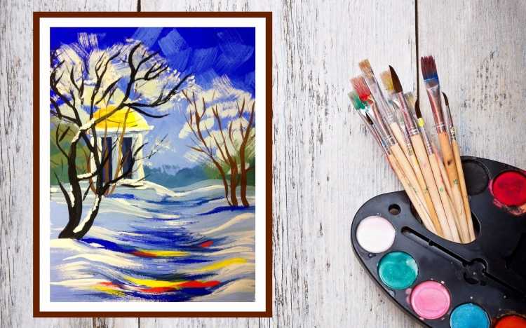 Рисование гуашью