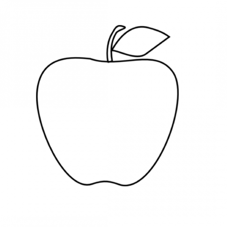 Яблоко раскраска