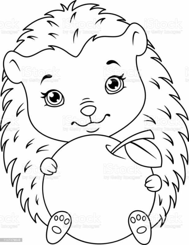 Ежик Сережик раскраска