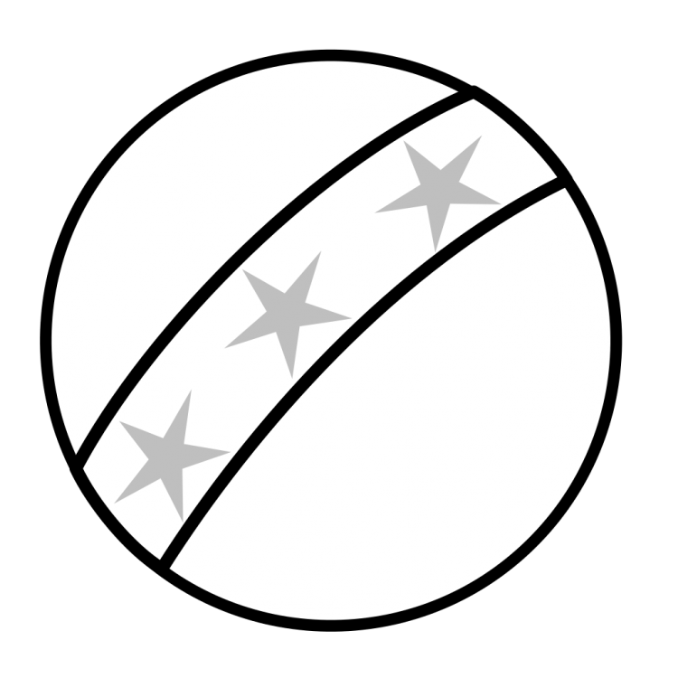 Раскраска мячик для детей 3-4 лет