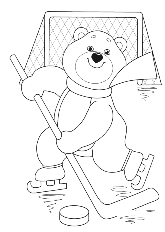 Спортивные раскраски для детей