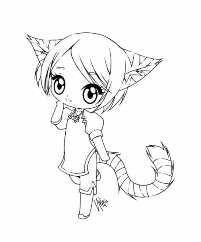 Лайн для раскрашивания аниме