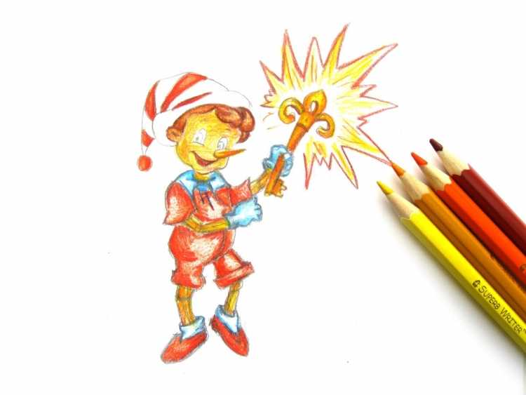 Герои сказки золотой ключик раскраски