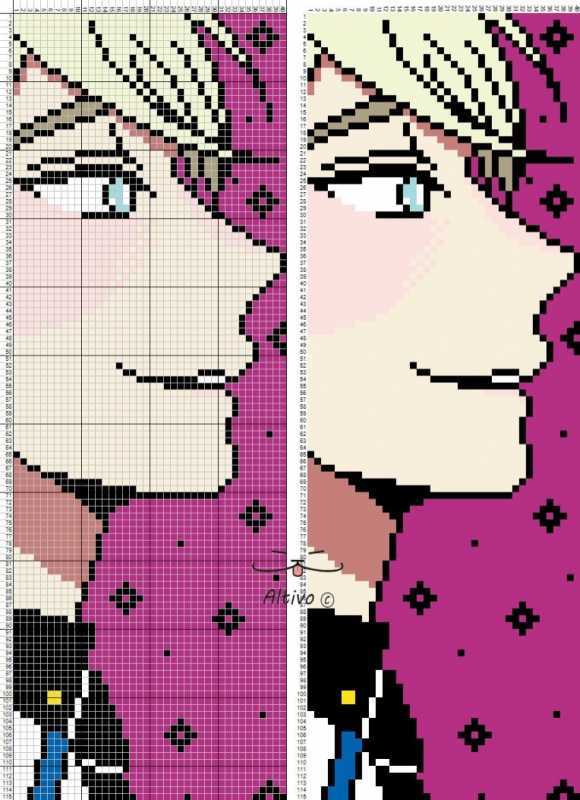 Аниме по клеточкам