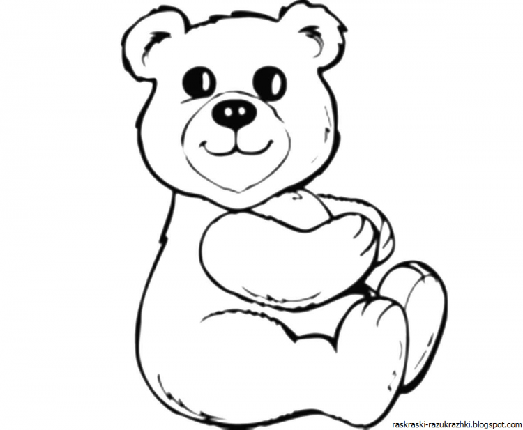 Панда раскраска для детей