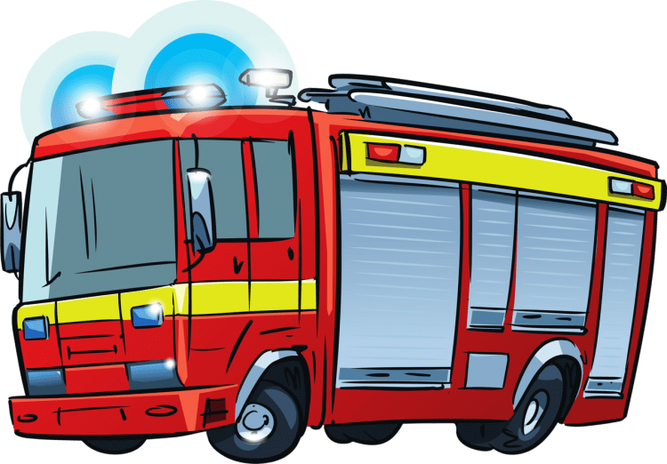 Пожарная машина картинка для детей