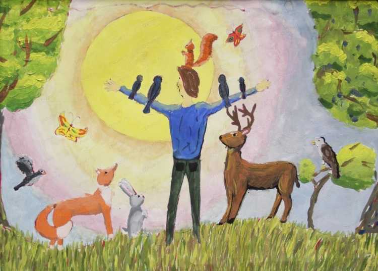 Выставка рисунков мир вокруг нас