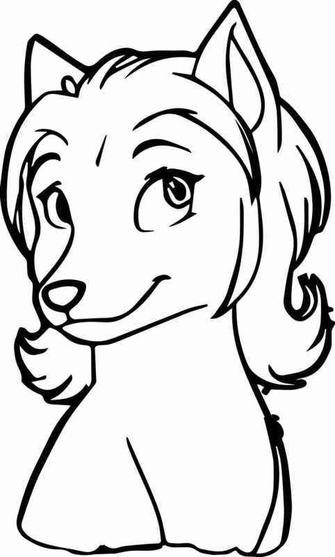 Волк раскраска для детей