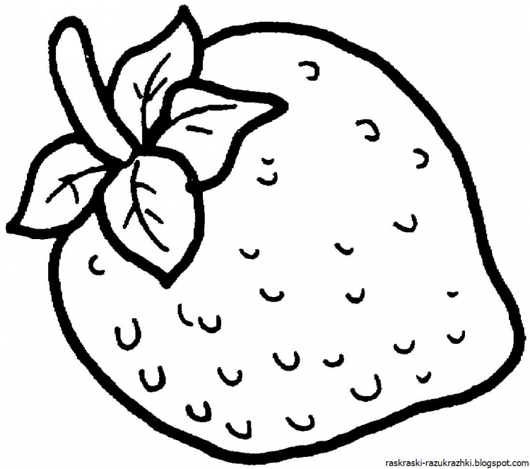 Фрукты раскраска для жете й