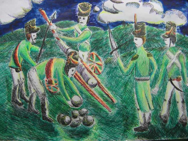 Изо 4 класс русское поле Бородино портрет батальный Жанр