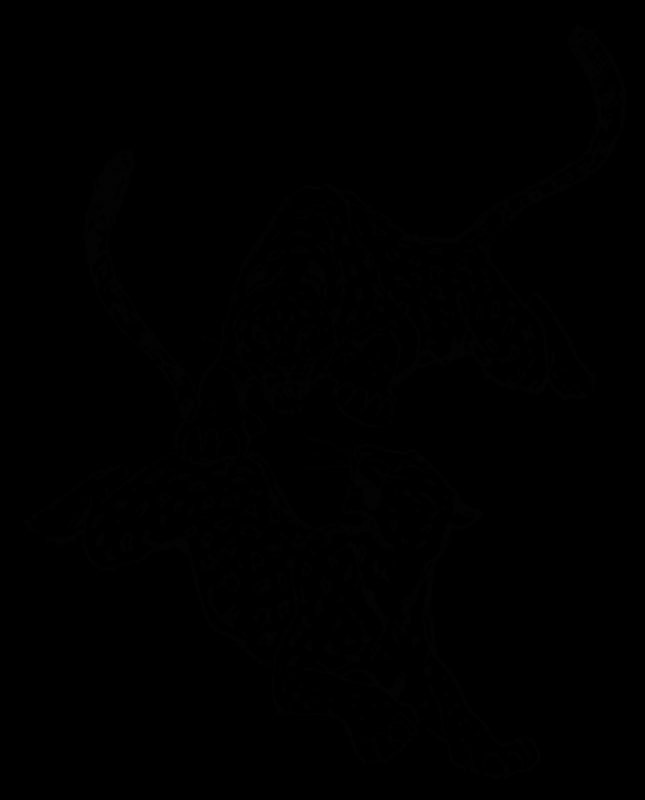 Леопард рисунок