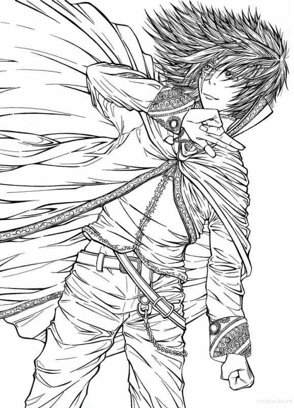 Раскраски аниме Манга