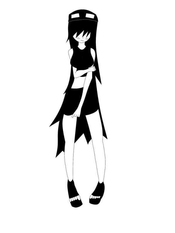 Раскраски девушка ЭНДЕРМЕН