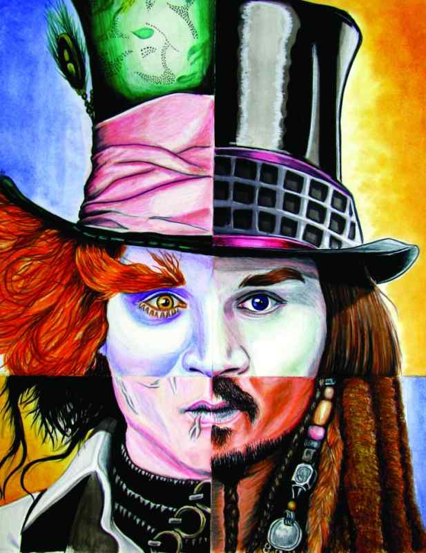 Джонни Депп Шляпник перевоплощение