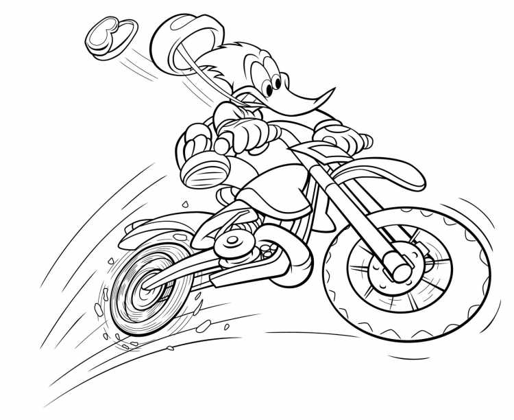 Мотоцикл рисунок