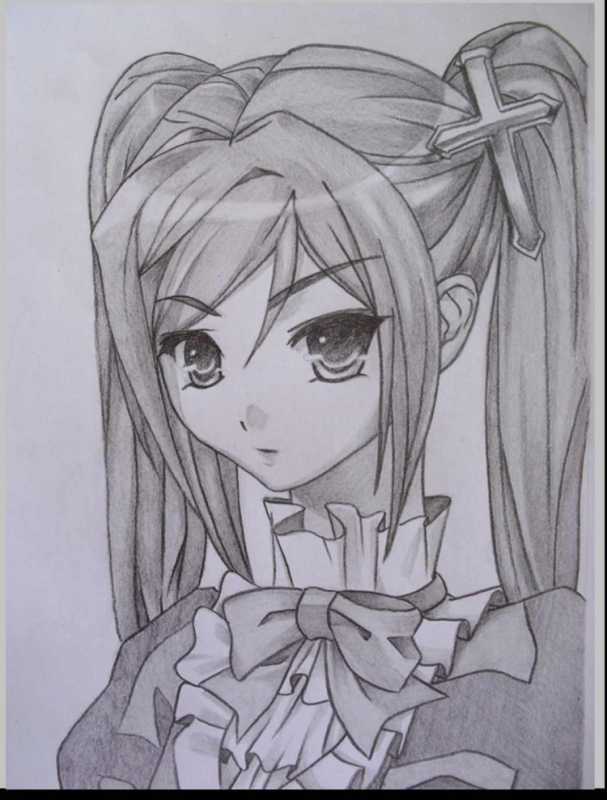 Аниме рисунки карандашом