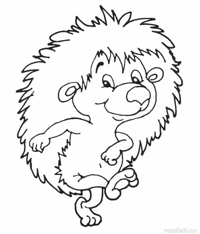 Ежик раскраска с годками