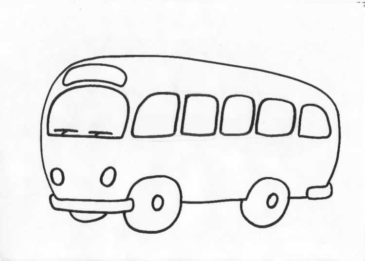 Автобус раскрашенный