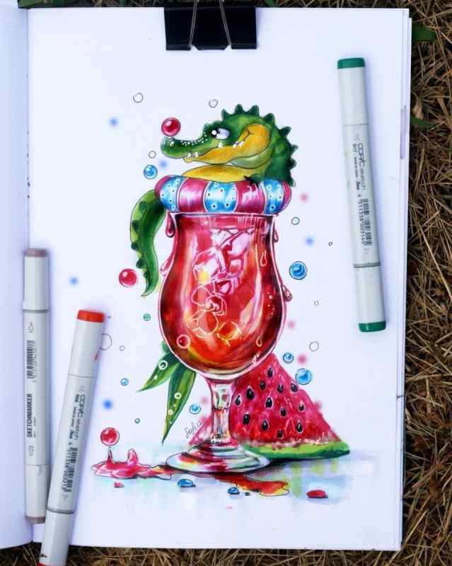 Иллюстрации маркерами