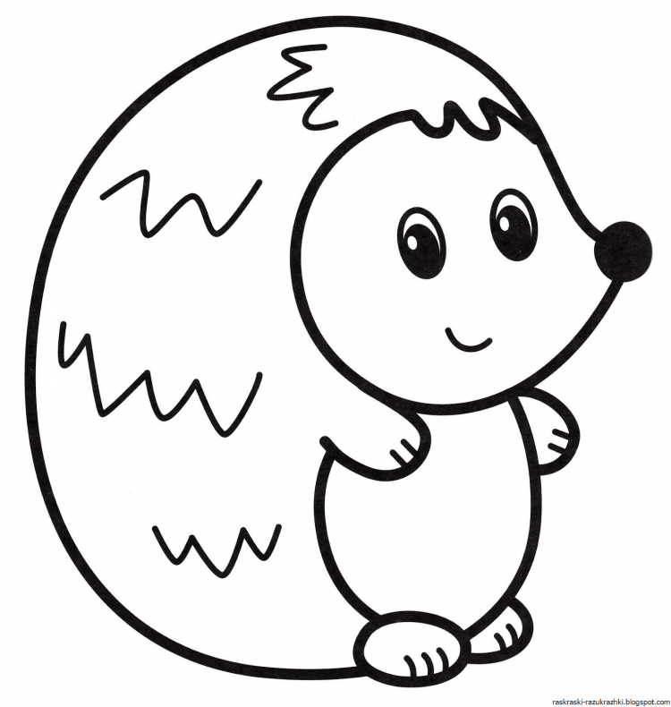 Раскраска Ёжик