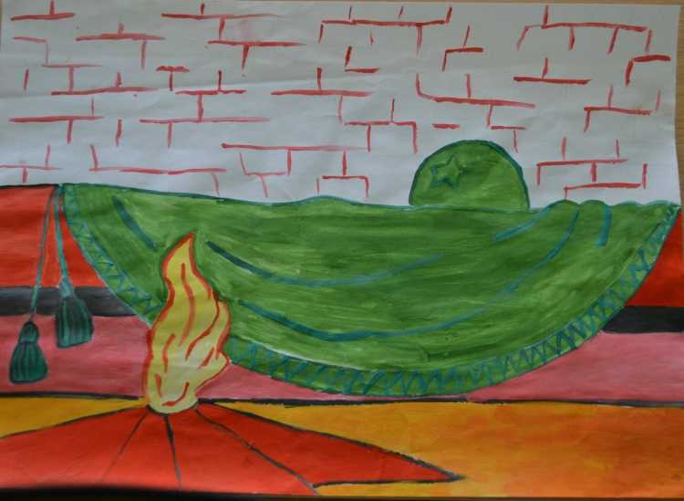 Вечный огонь рисунок