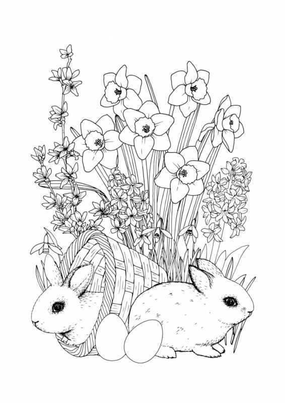 Весенние раскраски