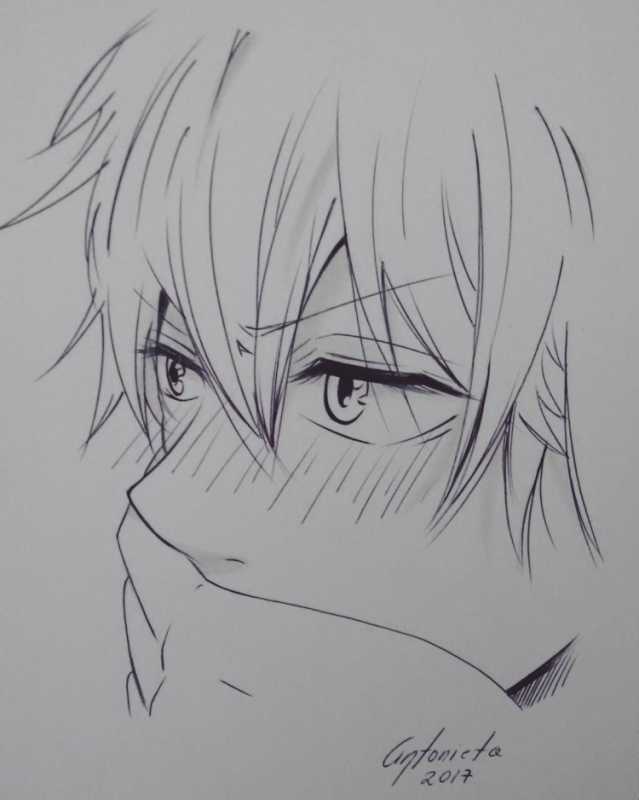 Рисунки для срисовки аниме