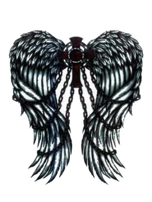 Готические Крылья тату