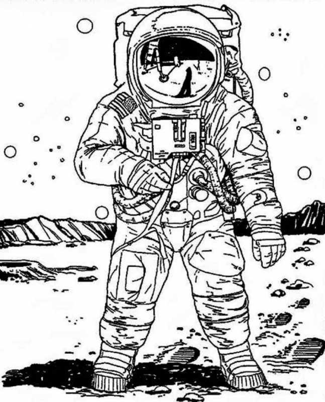 Раскраска в космосе