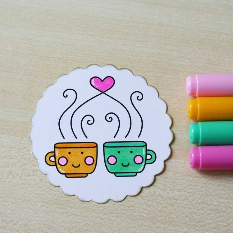 Рисунки для срисовки фломастерами