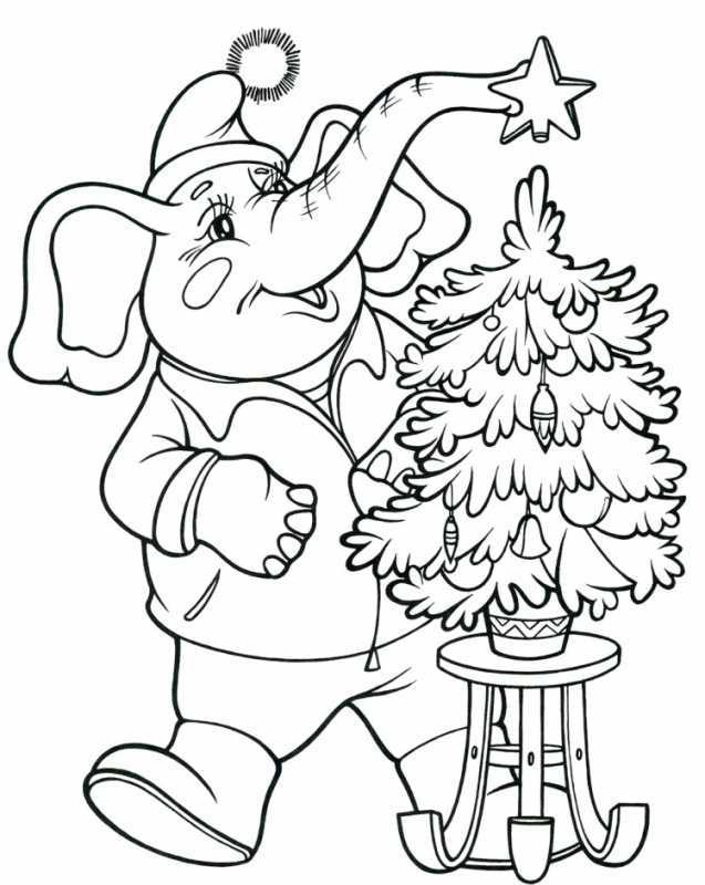 Новогодняя раскраска. Белка